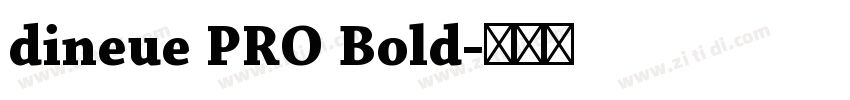 dineue PRO Bold字体转换